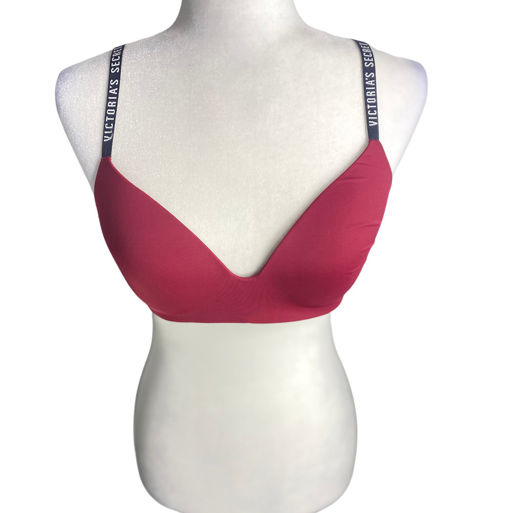 Victoria's‎ Secret Red CrissCross Back Bra 34D Light Padding Strappy Lingerie